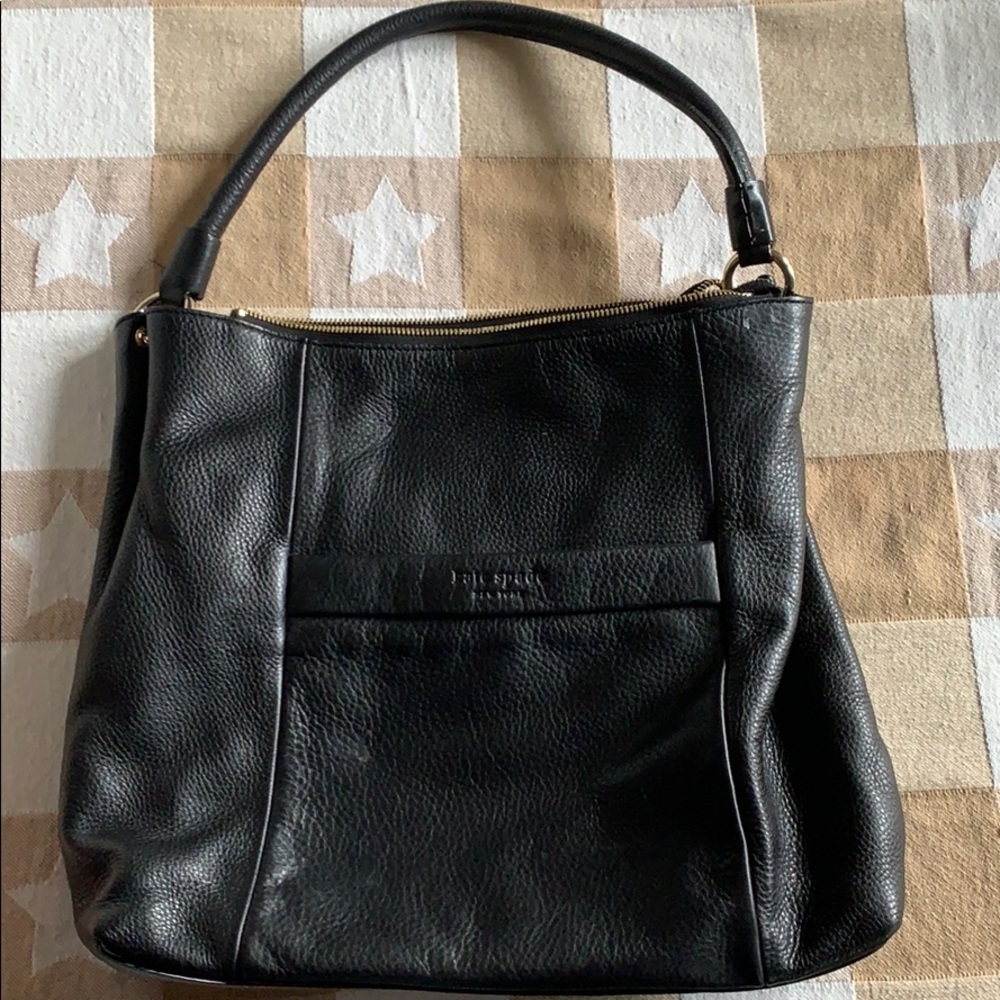 Black leather Kate spade purse